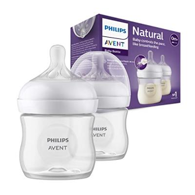 Philips Avent Natural Response Baby Bottle 125 Ml Double Pack Clair
