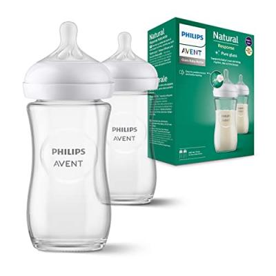 Philips Avent Natural Response Pack Biberon Verre 240ml 2 Unit&eacute;s
