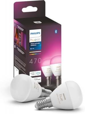 Philips Hue Set De 2 E14 Led 5,1 Watt 4000 Kelvin 470 Lumen