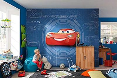 Papier Peint Mural Cars Disney Bleuprint 254x368 Cm - Enfants