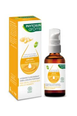 Huile Vegetale Argan Peaux Et Cheveux Secs Bio 50ml Phytosun Aroms
