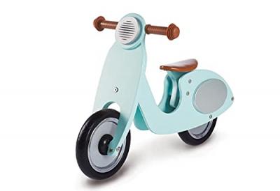 Pinolino Draisienne enfant 2 roues Vespa Wanda bois, vert menthe