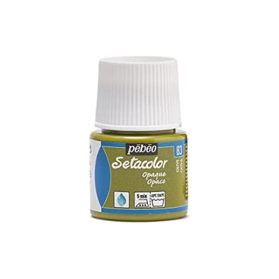 Pebeo Peinture Setacolor Pour Tissus Opaques P&eacute;b&eacute;o 45 Ml - Olive