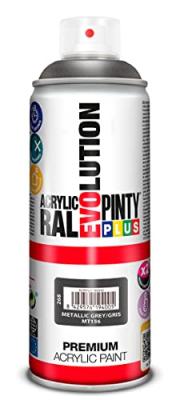 Peinture en a&eacute;rosol pintyplus evolution metallisee 520cc gris mt156