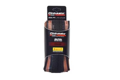 Pirelli Cinturato Hard 700 Tubeless Foldable Gravel Tyre Marron,Noir 700C / 35 
