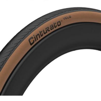 Pirelli Cinturato Velo TLR Classic Road Tyre - Black/Tan Wall