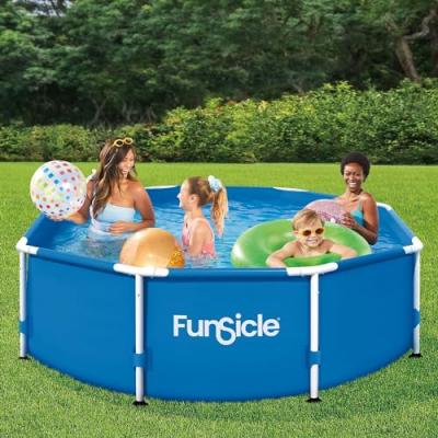 Piscine tubulaire ronde Funsicle Activity Pool &oslash; 2,44m x h 76cm - Bleu