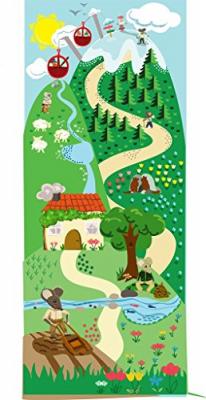 Plage 141038 Sticker Trompe l'&oelig;il Porte - Souris, 204 x 83 cm