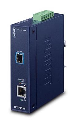 PLANET IXT-705AT convertisseur de Support r&eacute;seau 20000 Mbit/s Bleu
