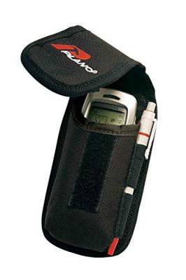 Plano 488359 539TB Porte-t&eacute;l&eacute;phone mobile en tissu sp&eacute;cial rembourr&eacute;, Noir/rouge, 16,5 x 10 x 5 cm