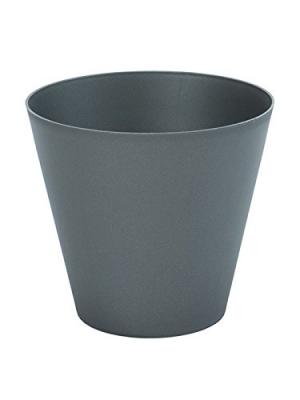 Plastiken pot de fleurs c&ocirc;ne tes - 26 cm - anthracite PLA8412524118017
