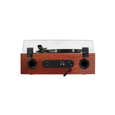 Platine Vinyle - Halterrego - All-in-One - Lecteur CD - Radio FM - Bluetooth - Tan