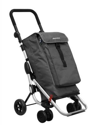 Poussette de march&eacute; 4 roues 40l gris - 24910C 223 - PLAYMARKET