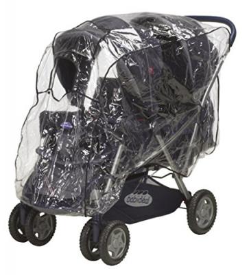Playshoes housse de pluie universelle twin car long transparent