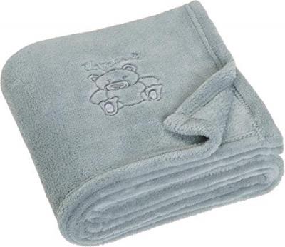 Playshoes couverture polaire ours 75 x 100 cm gris