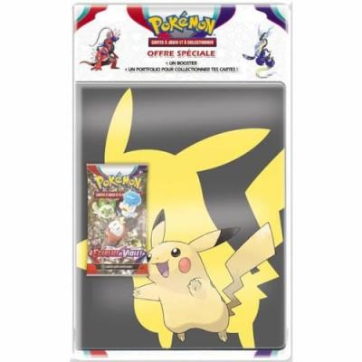 Coffret - Pokemon - Pack Portfolio + Booster Ecarlate Et Violet 01