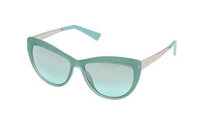 POLICE S197055N19X Lunettes De Soleil, Vert, 55 pour Homme