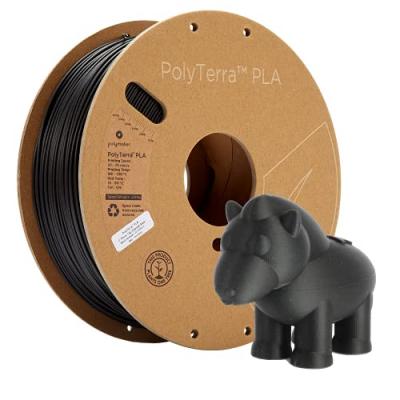 Filament d'impression 3D Polymaker PolyTerra PLA Noir charbon