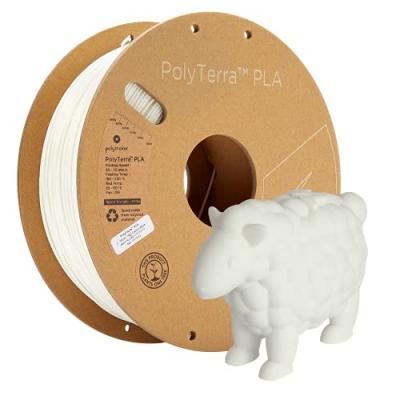 Filament d'impression 3D Polymaker PolyTerra PLA Blanc coton