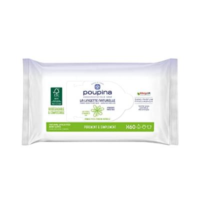 Poupina Toallitas Naturales 60uds