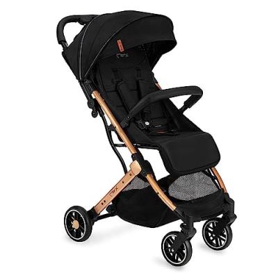 Poussette Momi Estelle Dossier R&eacute;glable Pliable Polyur&eacute;thane M&eacute;tal Noir