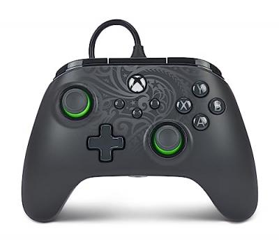 Manette filaire PowerA Advantage noir/vert pour Xbox Series X/S