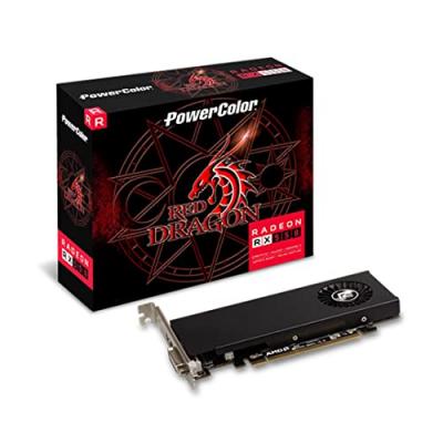 Powercolor RX 550 4GB Red Dragon LP DVI HDMI AXRX5504GBD5-HLE, Black