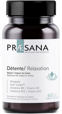 D&eacute;tente 60 Comprim&eacute;s R&eacute;duit l'Impact du Stress Praesana