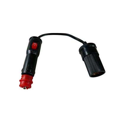 Rallonge Prise allume-cigare universelle 12-24V 8A avec interrupteur