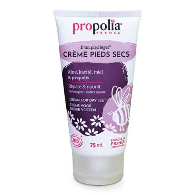 Cr&egrave;me pieds secs certifi&eacute;e Bio Alo&egrave;, Karit&eacute; et Propolis Propolia