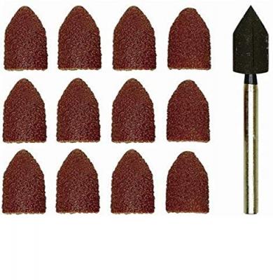 Capuchons abrasifs en corindon - Grain 80 et 150 &Oslash; 9 mm - 10 pcs