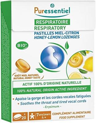 Pastilles Respiratoire Gorge x20 Respiratoire Miel-Citron Puressentiel