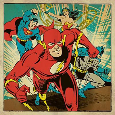 Pyramid International DC COMICS - Canvas 40X40 '38mm' - Heroes Togeth