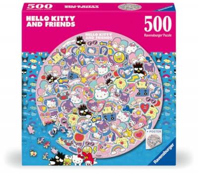 Hello Kitty - Puzzle rond Hello Kitty and Friends (500 pi&egrave;ces)