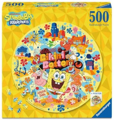 Bob l'&eacute;ponge - Puzzle rond Welcome to Bikini Bottom (500 pi&egrave;ces)