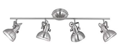 Plafonnier Gina &agrave; 4 lampes, nickel mat