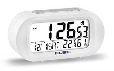RELOJ Digital DESPERTADOR Blanco Temp/HUMEDAD