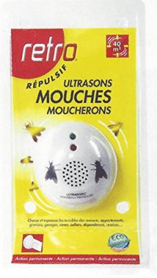 R&eacute;pulsif &agrave; ultrasons mouches et moucherons R&eacute;tro