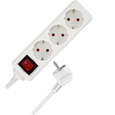 Rev tischsteckdose 3-fach 1,4 m blanc avec schalter DFX-463778