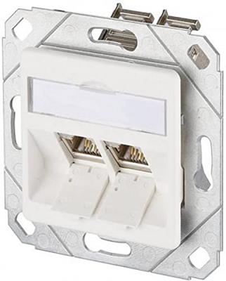 Btr netcom 1309121102-E prise de courant RJ-45 Blanc