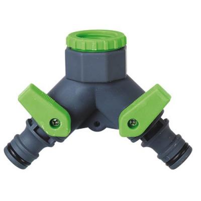 Nez de robinet en bi-mati&egrave;re double circuit 20x27mm PRA/RB.1202