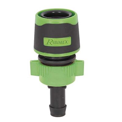 Raccord rapide libre cannel&eacute; bi-mati&egrave;re pour tuyau diam&egrave;tre 13 mm