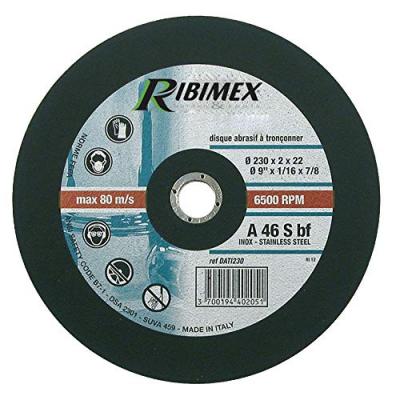 Ribitech PRDATI125 Disque plat pour inox, noir