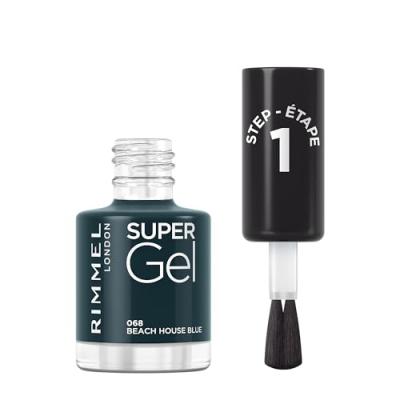 Rimmel Super Gel Nail Polish 068 Beach House Blue 12ml