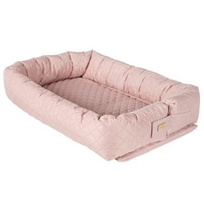 Cale b&eacute;b&eacute; et r&eacute;ducteur de lit 3en1 en polyester rose