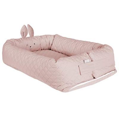 ROBA Nid de B&eacute;b&eacute; ""roba Style"" Douillet - Motif visage Lapin ""Lily"" - Rose
