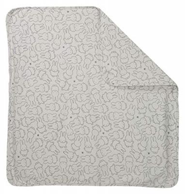ROBA Couverture B&eacute;b&eacute; ""miffy&reg;"" &agrave; double face - imprim&eacute;e lapin - 80x80 cm - Unisexe