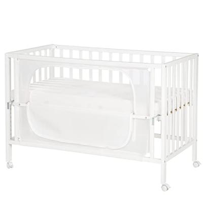 ROBA Lit Cododo Complet ""safe asleep&reg;"" 60x120 cm au design ""Sternenzauber"" - Blanc laqu&eacute;