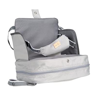 R&eacute;hausseur de chaise d&eacute;perlant pour b&eacute;b&eacute; en polyester gris