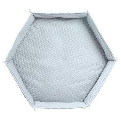 ROBA Tapis de Parc Doux avec Bords ""roba Style"" Hexagonal - Bleu clair
